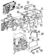68003655AD - Body Sheet Metal Except Doors: Foam Tape Kit for Mopar Image