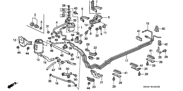 Fuel Pipe (1) for 1992 Honda Civic #0