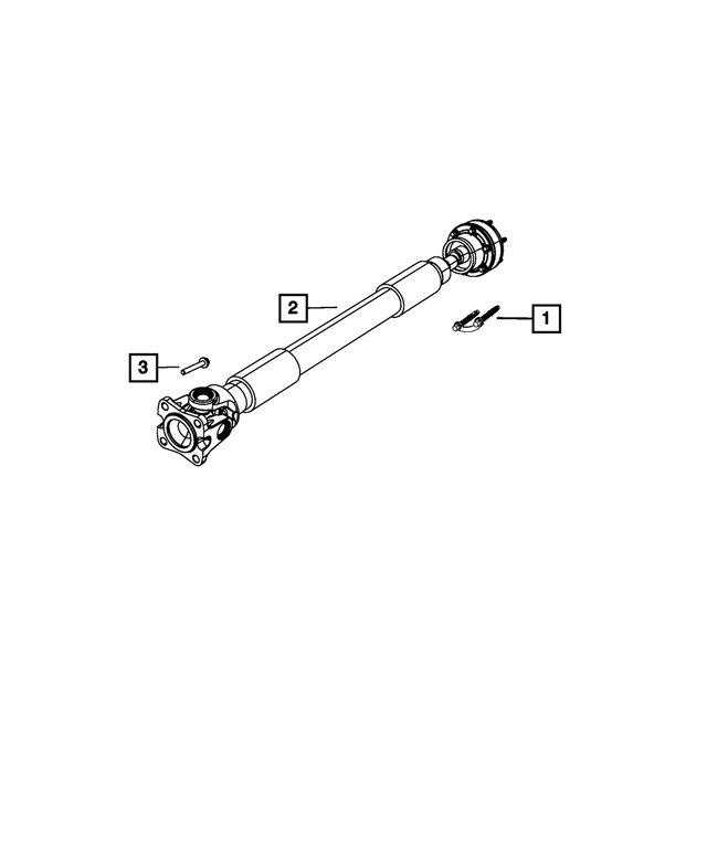 6508921AA - Front Axle; Dana 186 MM; Differential and Drive Line: Hex Flange Head Lock Bolt, Mounting for Mopar Image