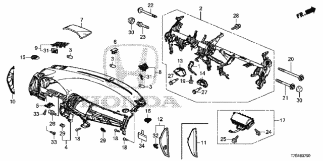 Instrument Panel for 2019 Honda HR-V #0