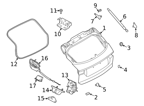 Liftgate for 2020 Jaguar E-Pace #0