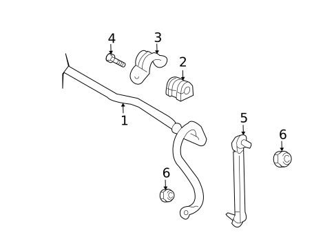 Stabilizer Bar & Components for 2008 Nissan Versa #0