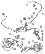 4764651AE - Service Brakes: Brake Tube for Mopar Image