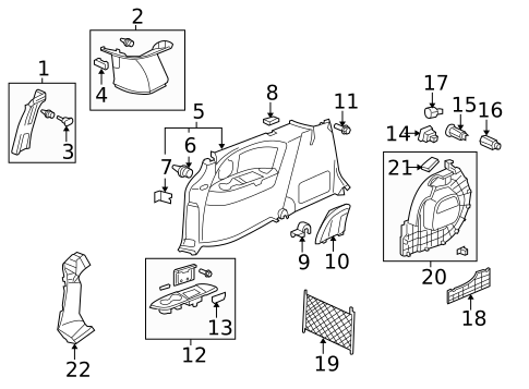 Interior Trim - Side Panel for 2007 Honda Odyssey #0