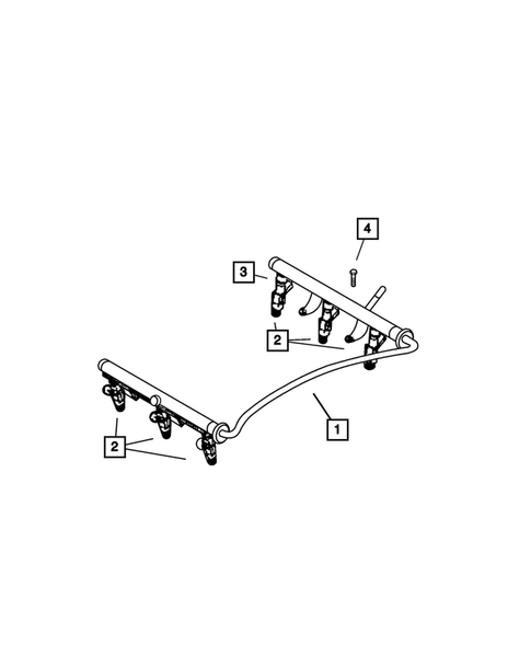 Fuel Rail for 2002 Jeep Liberty #0