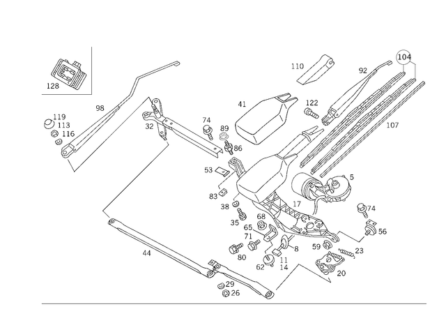 1408200008 - Electrical System: Electric Motor for Mercedes-Benz Image image