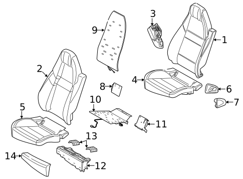 Rear Seat Components for 2016 Porsche Panamera #4