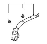 94013XC01AME - : Lock Pillar Trim for Subaru: Ascent Image