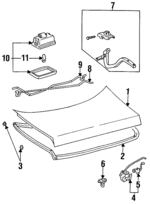 6440133050 - Body: Lid for Lexus: ES300 Image