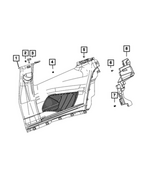 55079583AA - : Seat Reinforcement, Left for Mopar Image