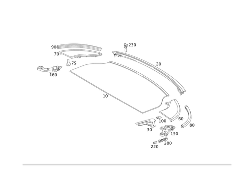 Hat Tray for 2007 Mercedes-Benz SLK280 #0