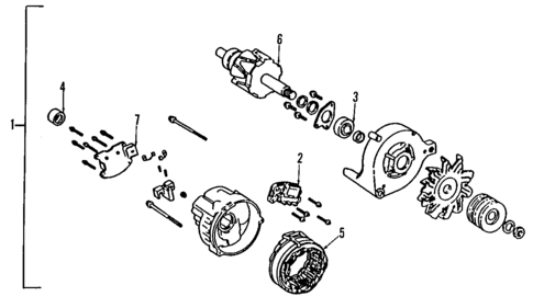 Alternator for 1993 Mazda Navajo #0