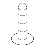 1249305167E - Body: Lower Deflector Screw for Genesis: Electrified G80, Electrified GV70, G70, G80, G90, GV60, GV70, GV80, GV80 Coupe | Hyundai: Accent, Azera, Elantra, Elantra GT, Elantra N, Equus, Genesis, Ioniq, Ioniq 5, Ioniq 6, Kona, Kona Electric, Kona N, Palisade, Santa Cruz, Santa Fe, Santa Fe Sport, Santa Fe XL, Sonata, Tucson, Veloster, Veloster N, Venue Image