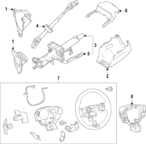 Steering Column for 2025 Toyota Crown #0
