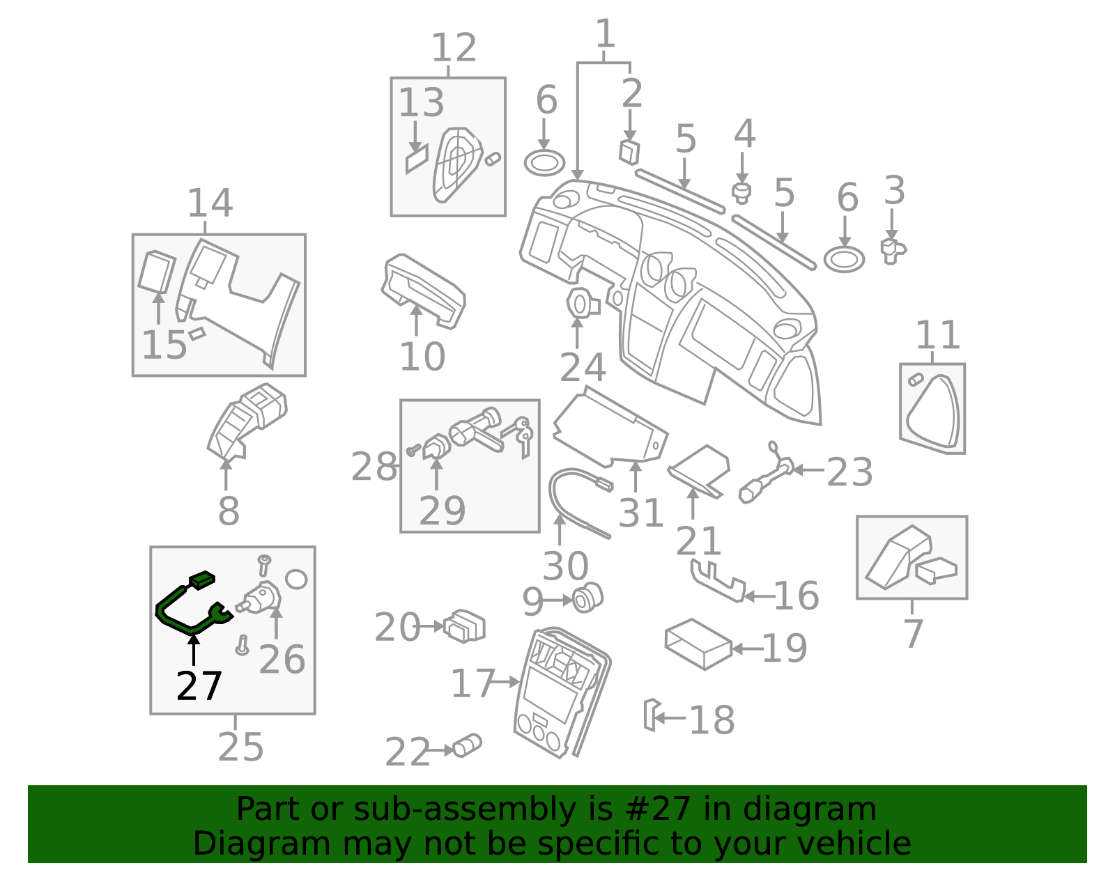 Hyundai - 93170-2C150 - Warning Switch - 2007-2008 Hyundai Tiburon ...