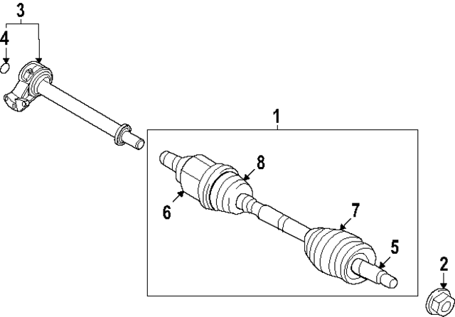 49560ES000 - : Intermediate Shaft for Kia Image