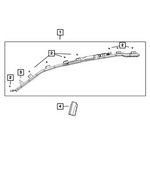 68477650AB - : Side Curtain Air Bag, Right for Mopar Image
