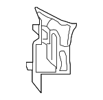 80A813705 - Body: Rear Body Panel Baffle Plate for Audi: Q5, Q5 PHEV, Q5 Sportback, SQ5, SQ5 Sportback Image