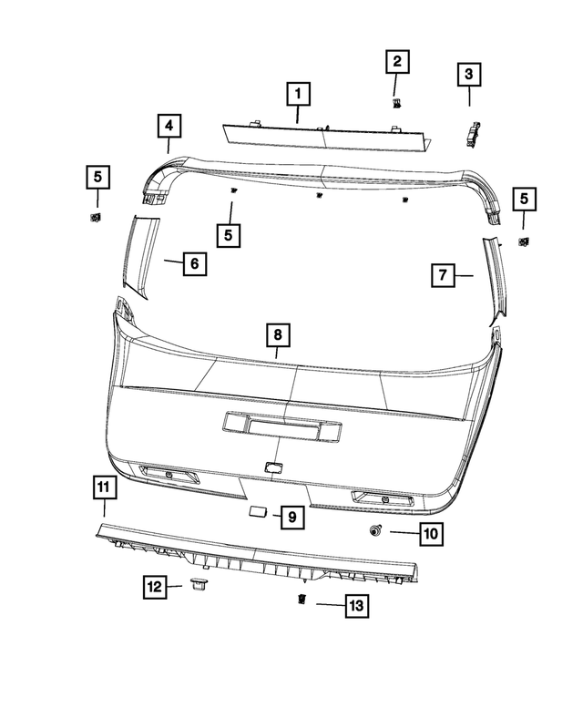 68050990AA - Interior Trim: Clip for Mopar Image image