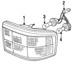 LHC4900BA - Electrical: Tail Lamp Assembly for Jaguar Image
