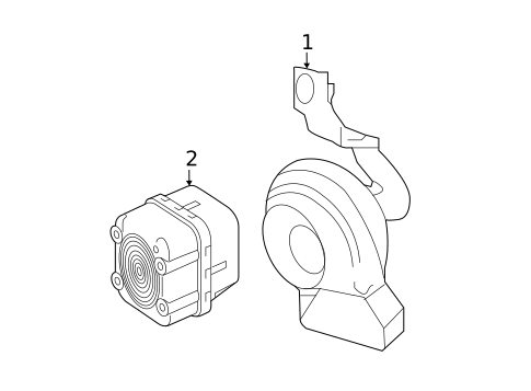 Horn for 2021 Mercedes-Benz C63 AMG S #0