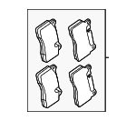 LR164745 - : Front Pads for Land-Rover Image