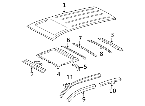 Roof & Components for 2007 Toyota RAV4 #0