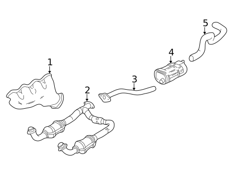 Exhaust Components for 2000 Chevrolet Silverado 2500 #0