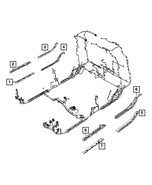 Wiring-Body and Accessories for 2019 Ram 1500 #5