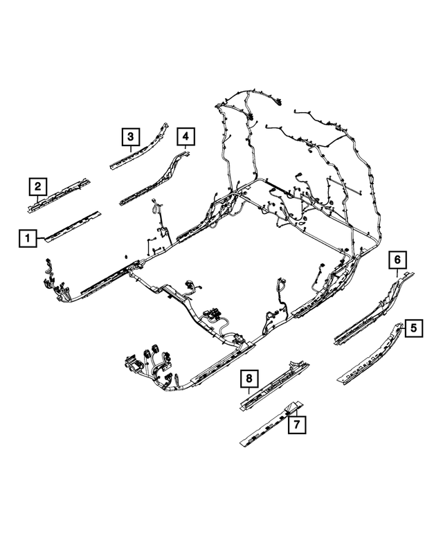 « 68357164AC – Electrical : Câblage Traversant pour Mopar Image »