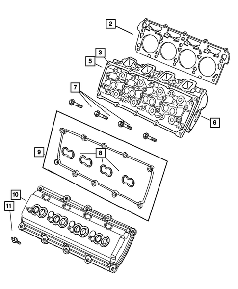 Cylinder Head for 2006 Jeep Grand Cherokee #0