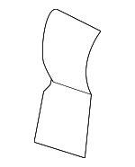 87670CD070 - Body: Seat Back Cover for Nissan Image