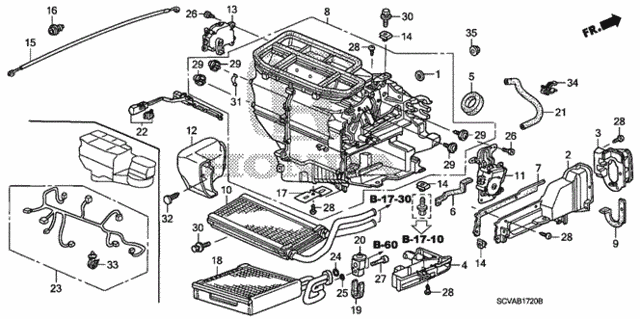Heater Unit for 2007 Honda Element #0