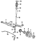 33321128481 - : Cross-Member Bracket for BMW: 318i, 318ti, 325i Image