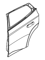 41525A58A06 - Body: Door Shell for BMW Image