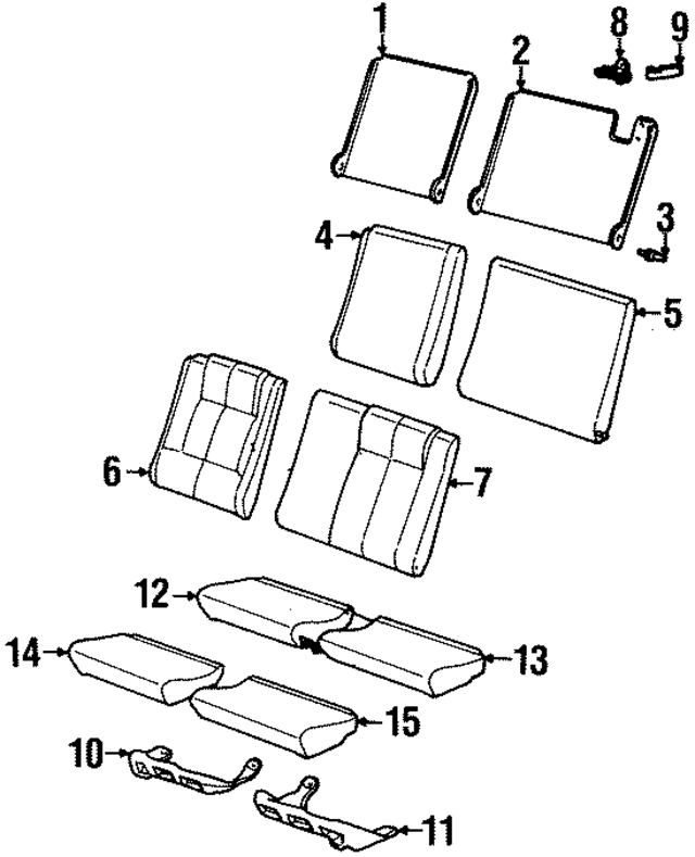21059029 - : Rear Seat Cushion Latch Strap Kit for GM Image