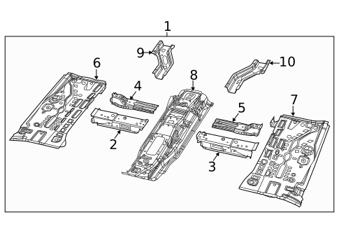 Floor & Rails for 2019 Jeep Compass #0