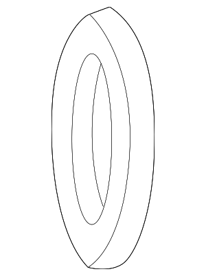 F3TZ9E931B - Engine: Fuel Injection Air Flow Meter Gasket / O-Ring for Ford Image