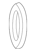 F3TZ9E931B - Engine: Air Mass Sensor Gasket for Ford: Contour, Explorer, Taurus | Lincoln: LS | Mercury: Mountaineer, Mystique, Sable Image