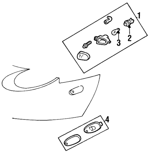 Signal Lamps for 1996 Mercury Sable #0