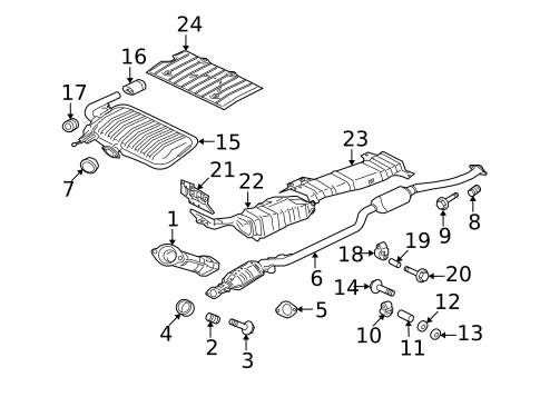 Exhaust Components for 2017 Mitsubishi Lancer #0
