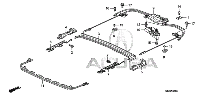 Roof Slide Components for 2007 Acura RDX #0