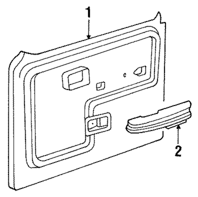 E9TZ3527406A1A - Body: Upper Trim Panel for Ford: F-250, F-350 Image