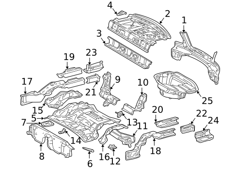 Rear Body for 2003 Mercedes-Benz C230 #1
