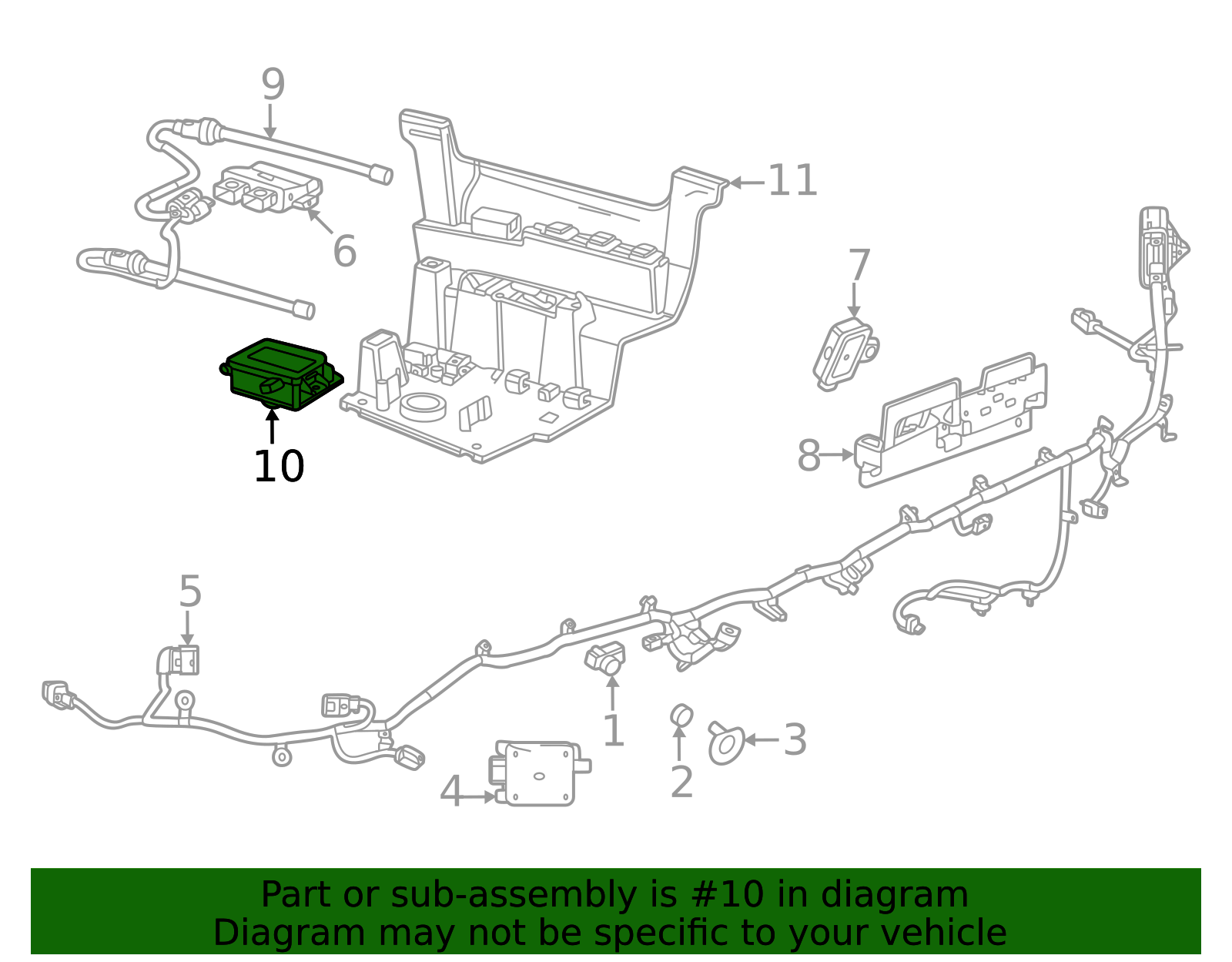 13540011 - 2018-2024 GM - Rear Closure Hands Free Lamp | Partners Chevy