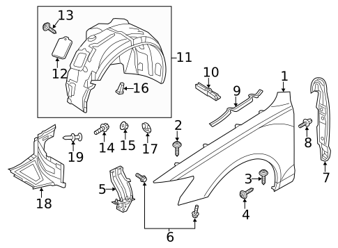Fender & Components for 2015 Audi A6 Quattro #0