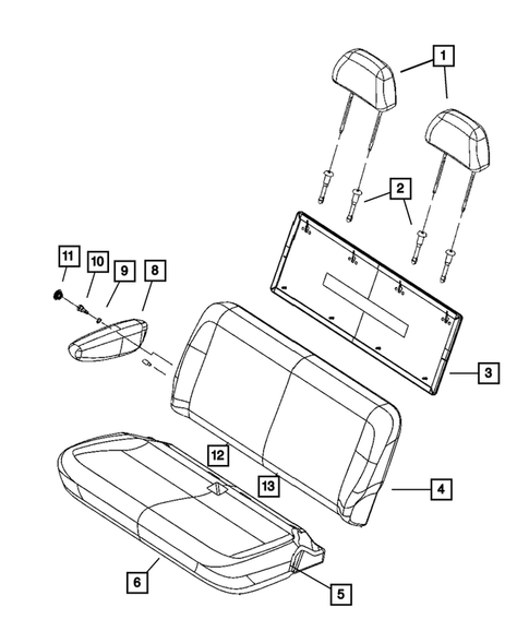 Rear Seats-Folding and Quads for 2007 Dodge Grand Caravan #11