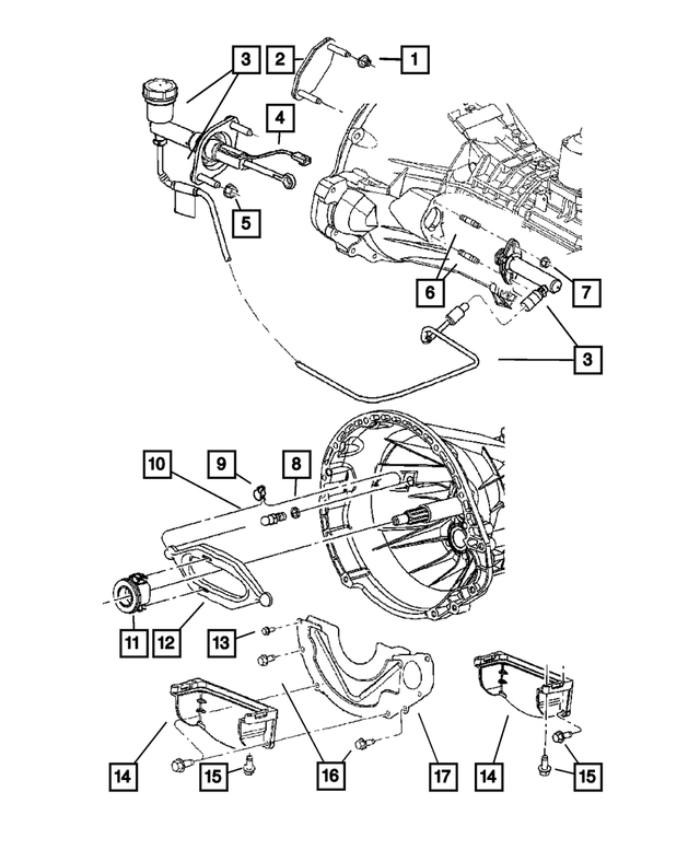 52110495AG - Clutch: Clutch Master Cylinder Hydraulic Assy for Mopar Image