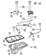 53021755AB - 3.7L Gas; Engine: Engine Oil Pan for Mopar Image