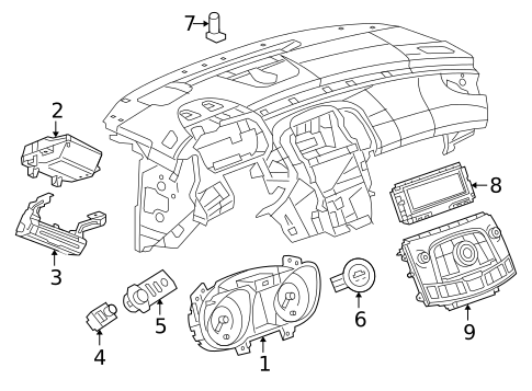 Cluster & Switches for 2011 Buick LaCrosse #0